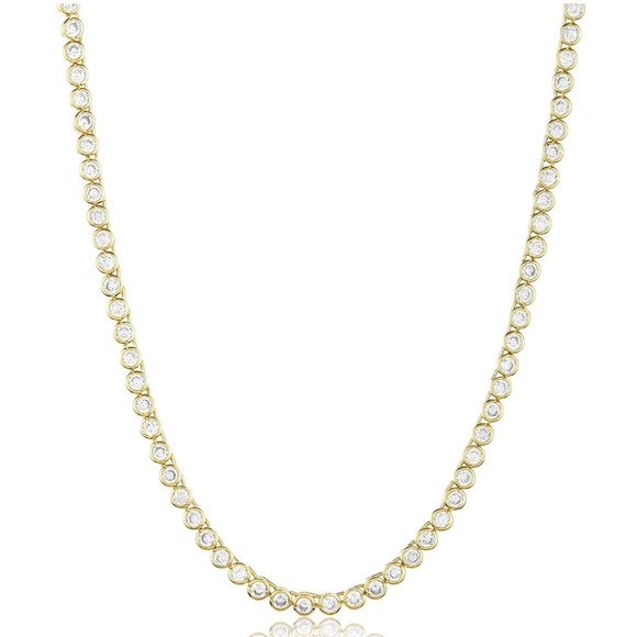 BRAND NEW Melinda Maria Gold & Diamonette Necklace - Picture 2 of 3